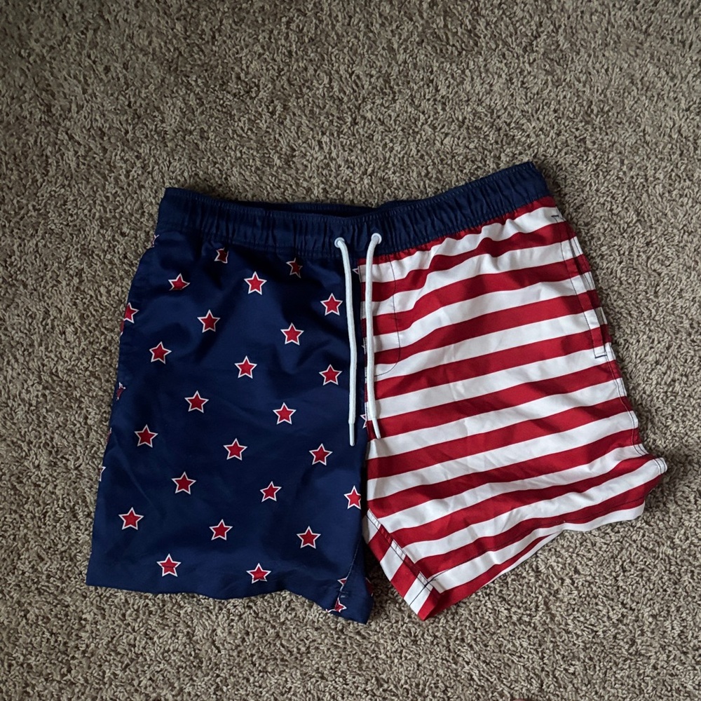 Patriotic Star and Stripe Men's Shorts